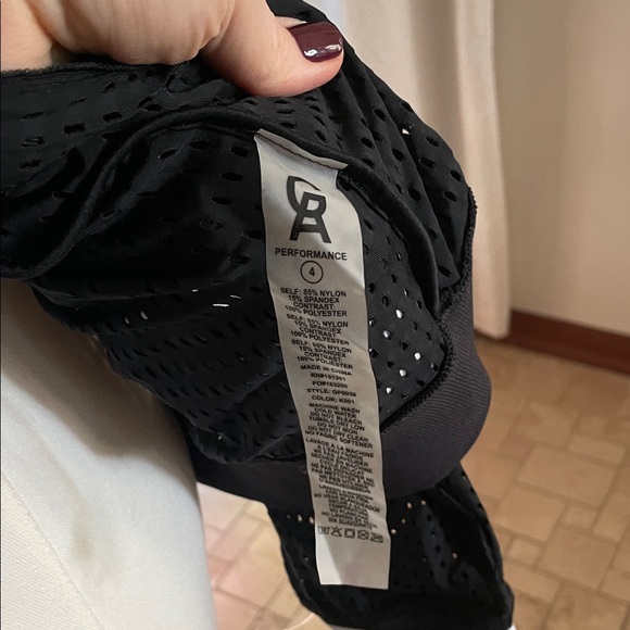 Good American Performance Black and White Mesh Bomber Jacket 4 - Picture 7 of 7